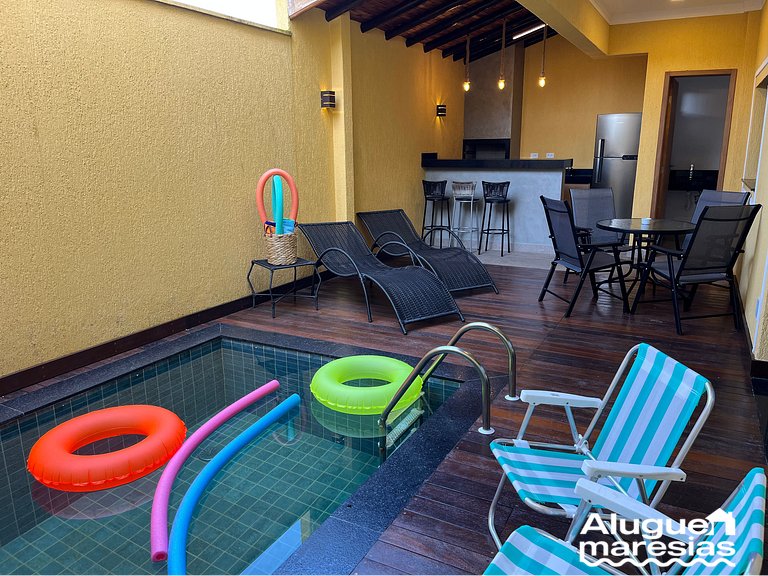 Private pool, 250 meters from the beach